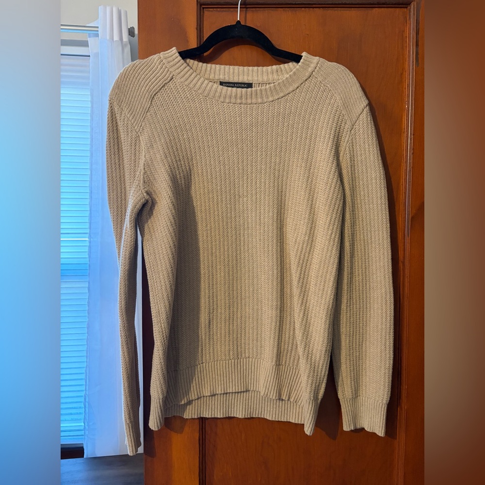 Banana Republic 100% Cotton Women's Crew Neck Sweater